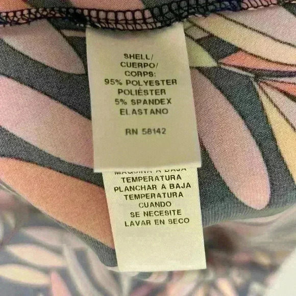 Maggie London Multicolor V Neck Cap Sleeve Wrap Dress Size 6 - Picture 10 of 15